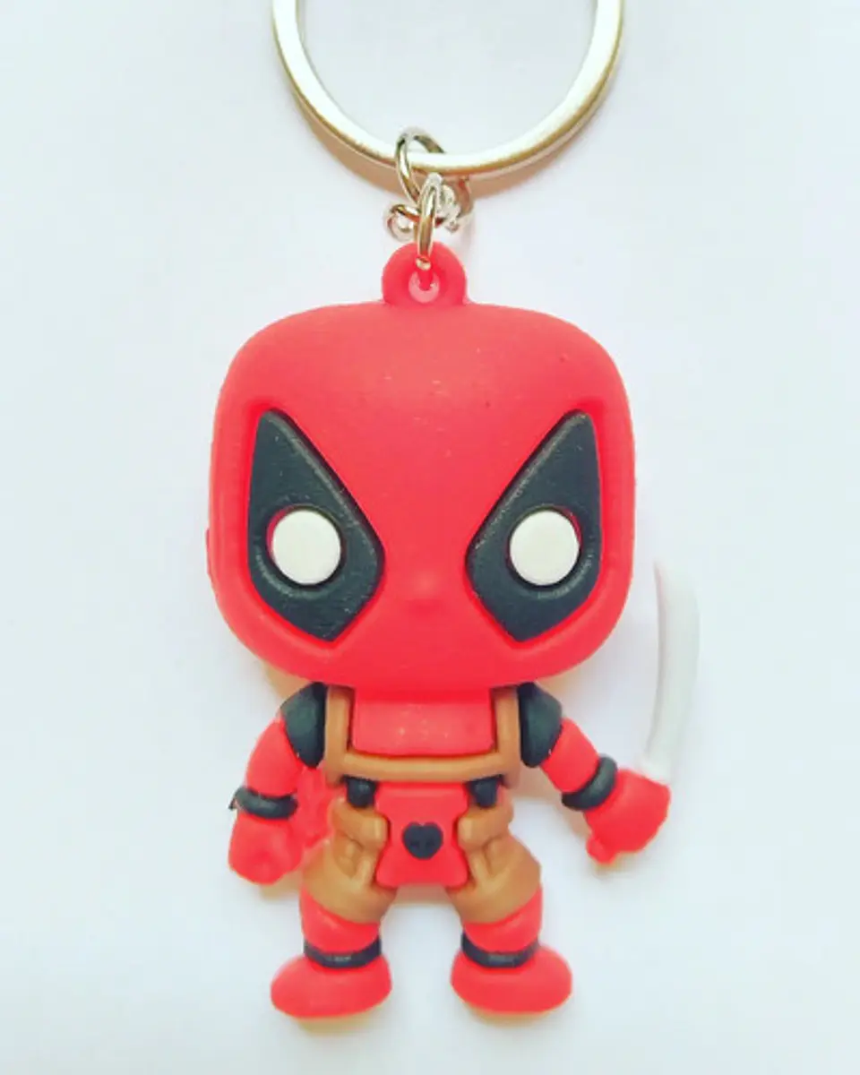 Llavero Black Panther, Llavero Deadpool, Marvel Keychain 1