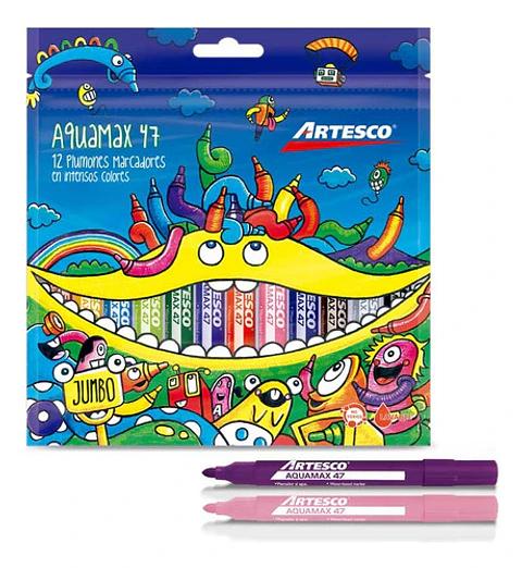 Plumón Grueso Artesco Aquamax 47 X 12 Und