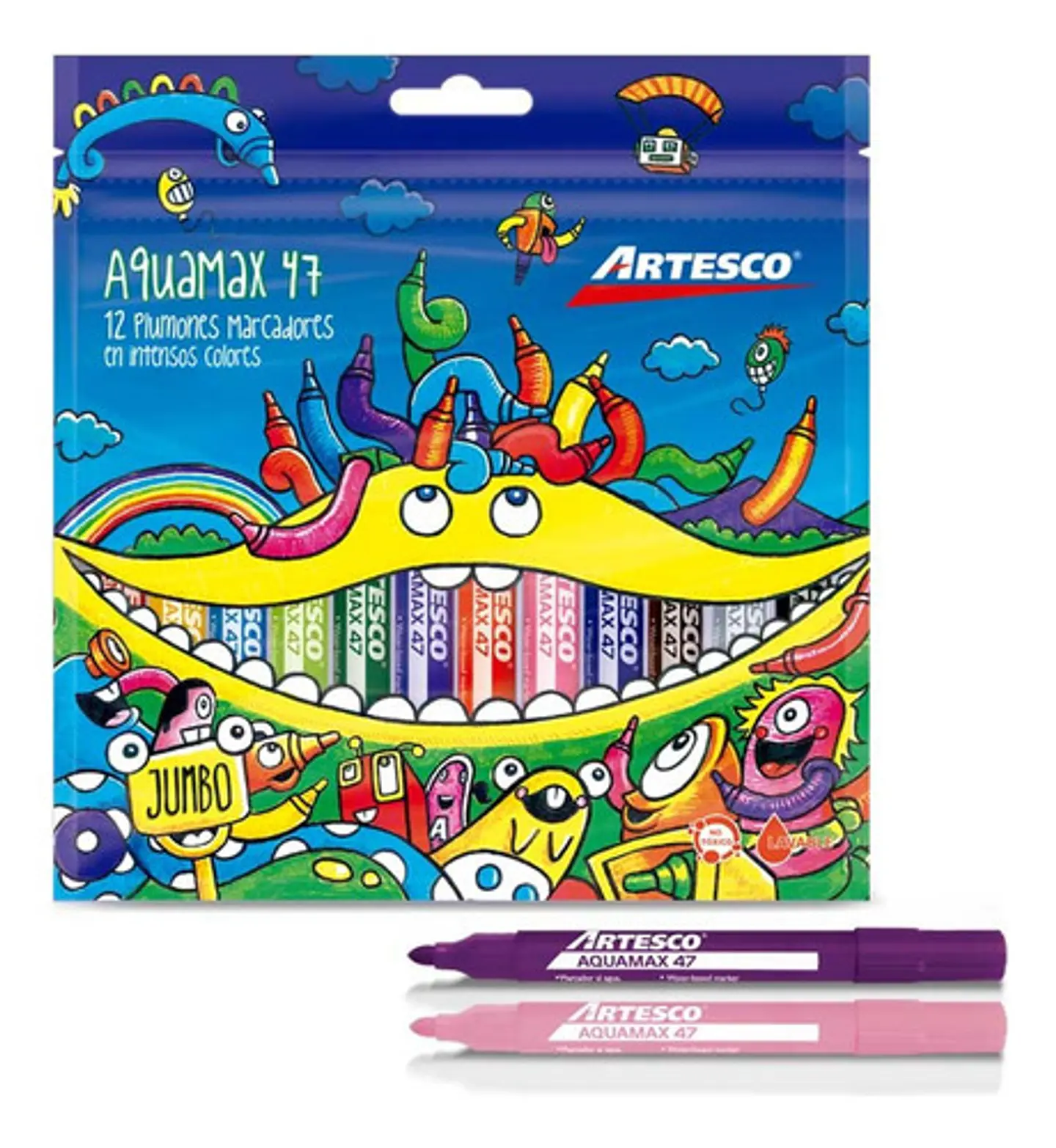 Plumón Grueso Artesco Aquamax 47 X 12 Und 1