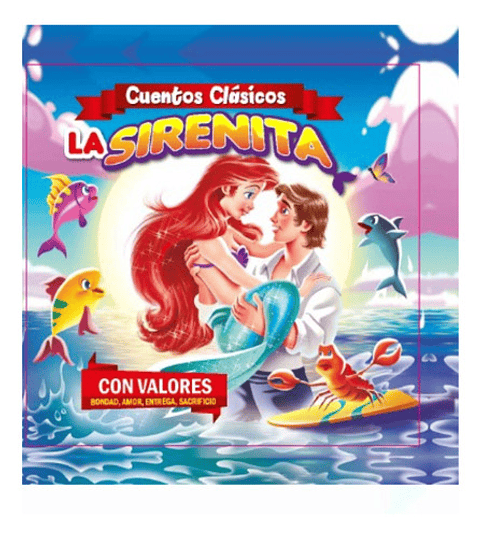 La Sirenita: Cuentos Clásicos, De Autores. Con Valores Editorial Ediciones Hr, Tapa Dura En Español