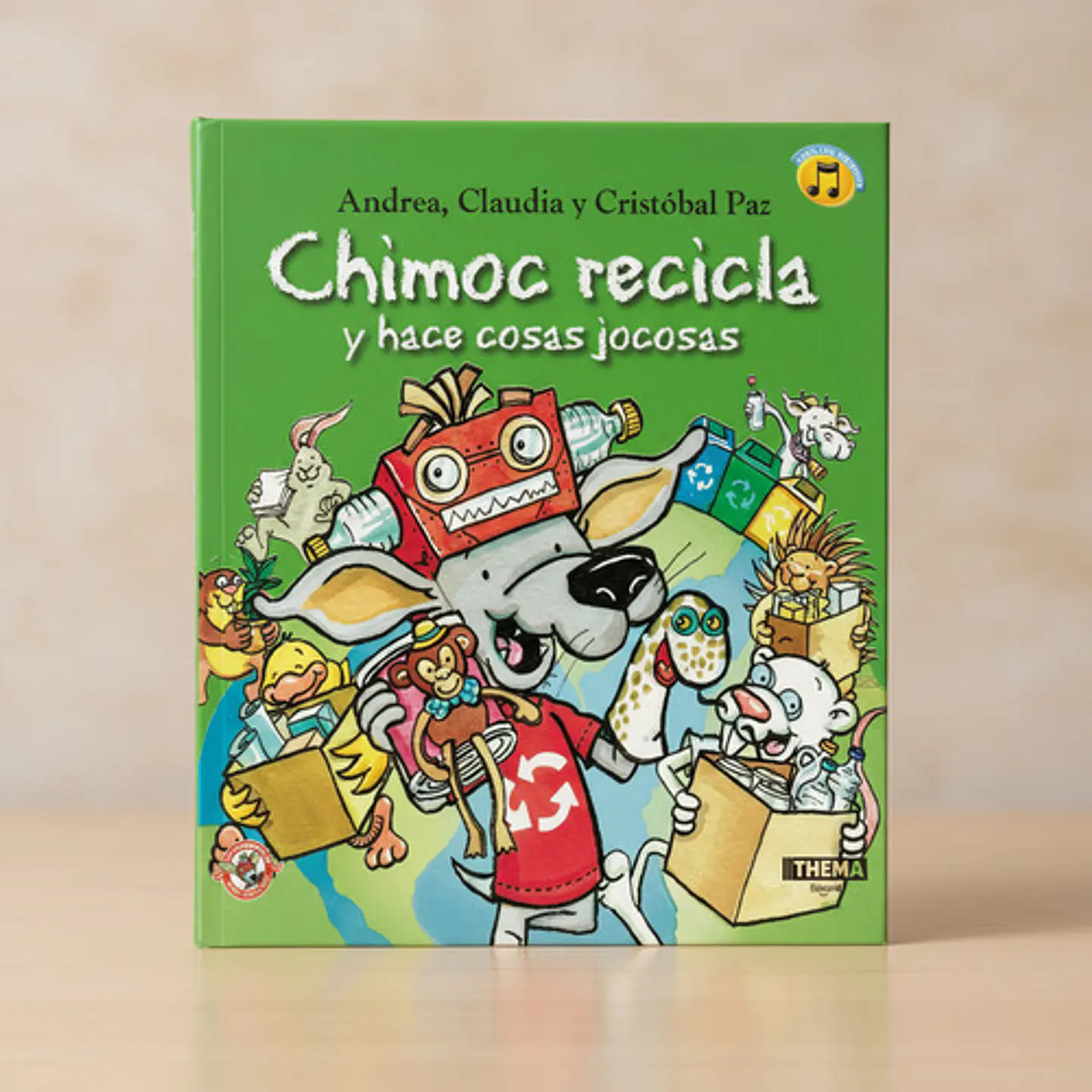 Libro Chimoc Recicla Y Hace Cosas Jocosas Thema, De Andrea, Claudia Y Cristobal Paz. Editorial Thema, Tapa Blanda 2