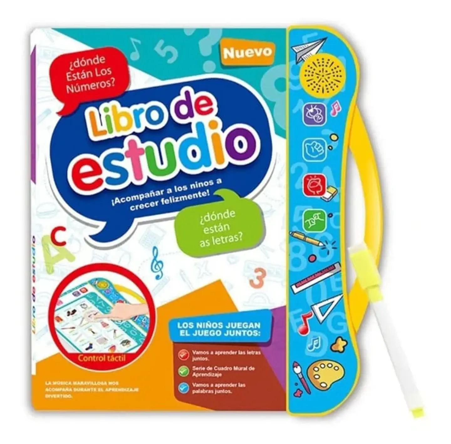 Libro Didáctico Interactivo Aprendizaje Bilingüe para Niños 2