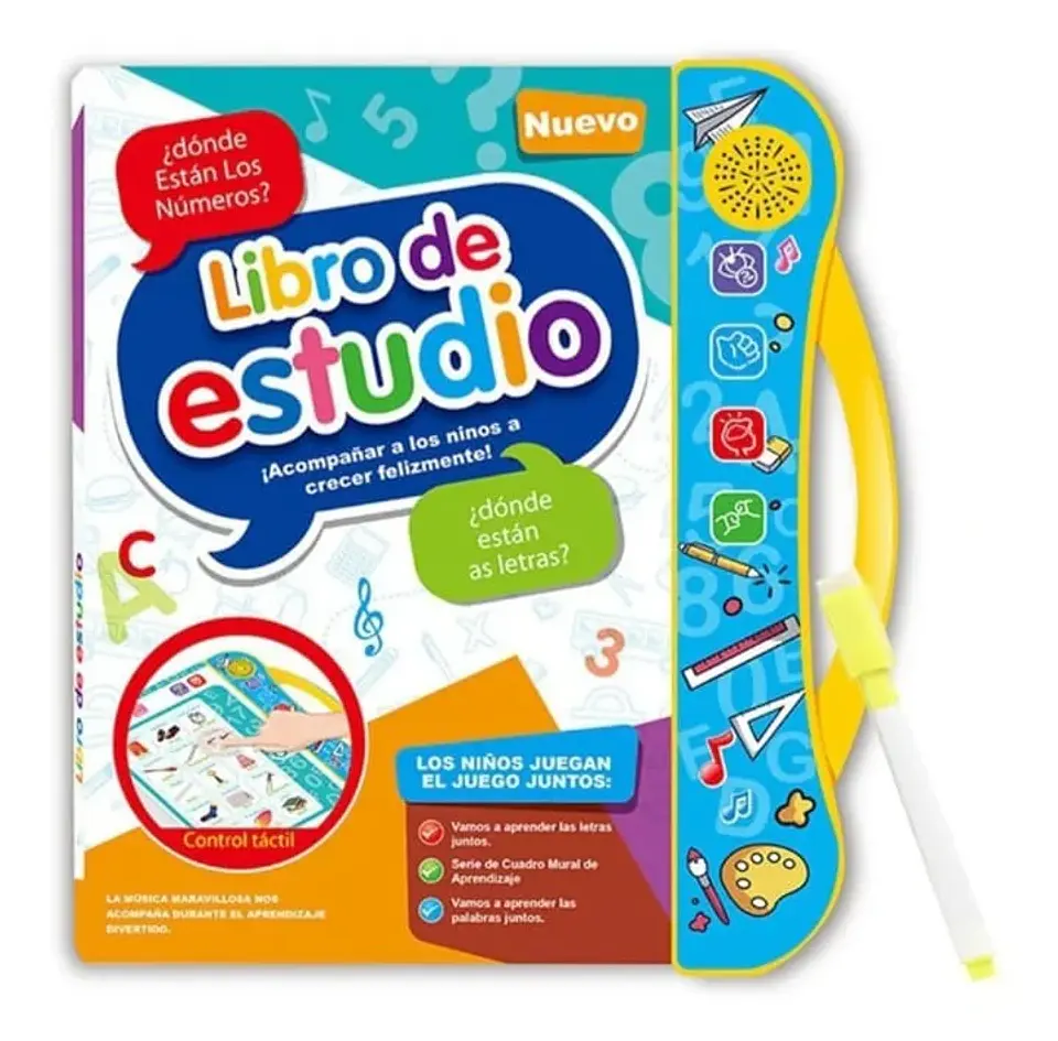 Libro Didáctico Interactivo Aprendizaje Bilingüe para Niños 2