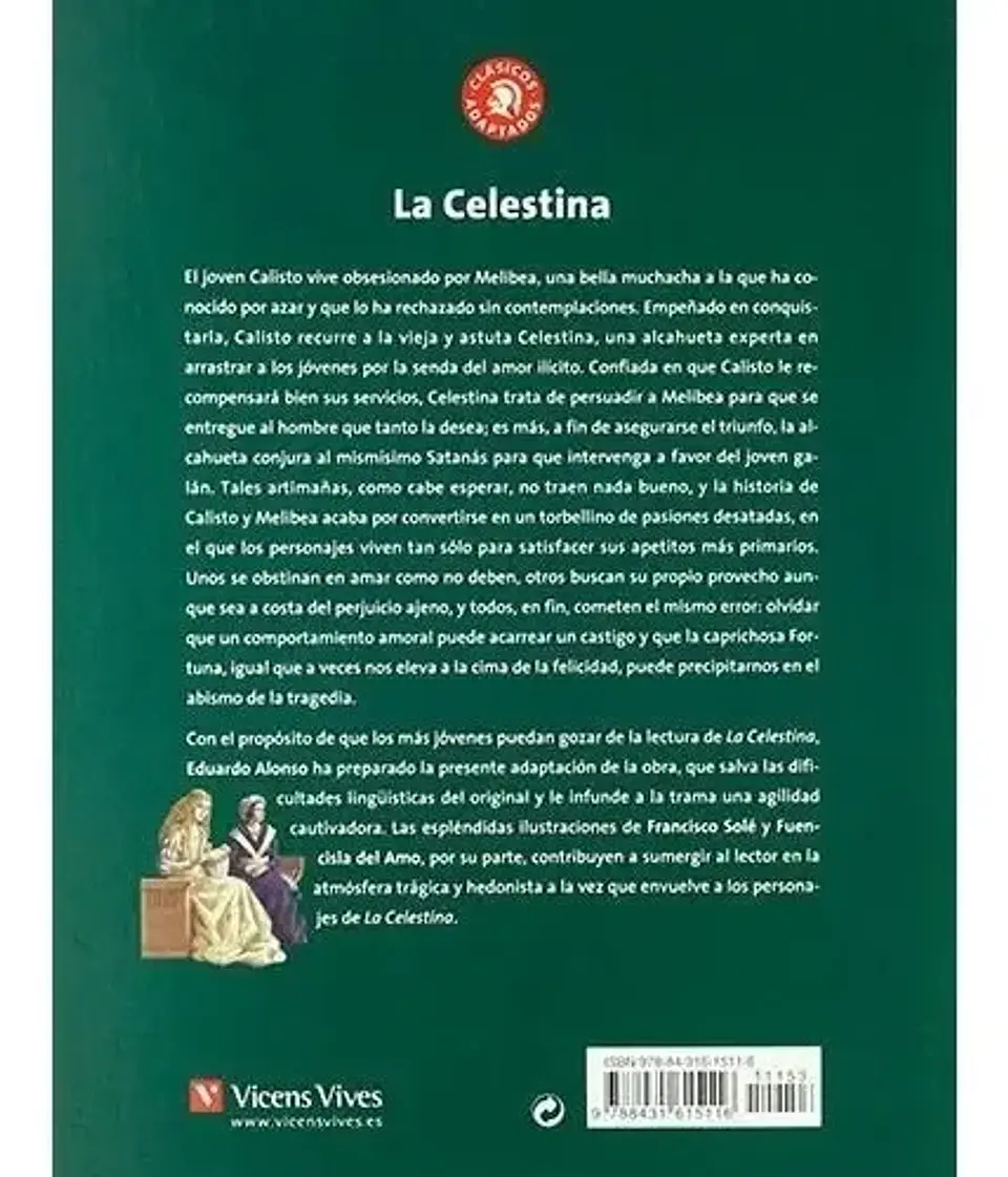 La Celestina. Fernando De Rojas. Español. VICENS VIVES 1