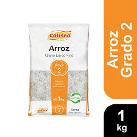 Arroz Coliseo grado 2 de 1 kilo 10 unidades la manga 