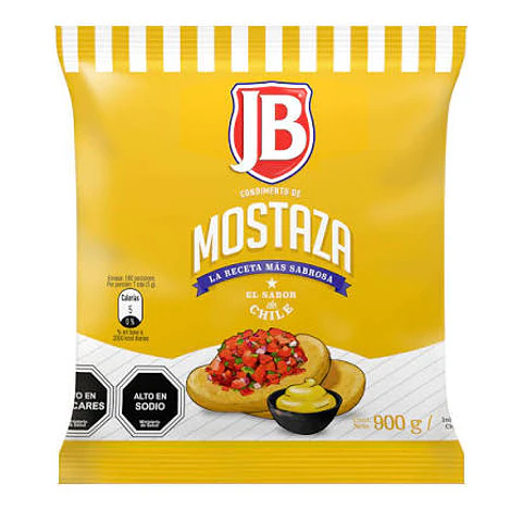 Mostaza JB 900grs 12 unidades la caja 