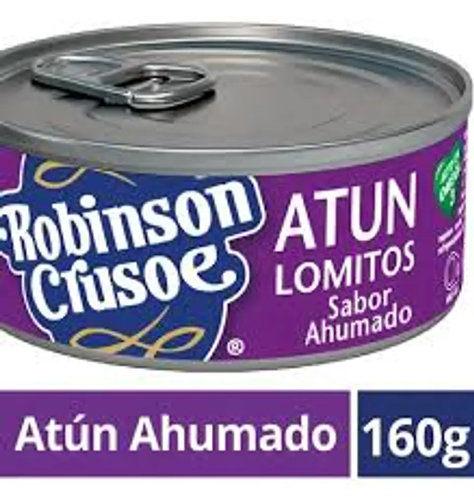 Atún Lomito Robinson Crusoe ahumado 160grs 48 unidades la caja  1
