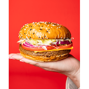 Burger 14 + Papas fritas + Bebida gratis (Vegetariana)