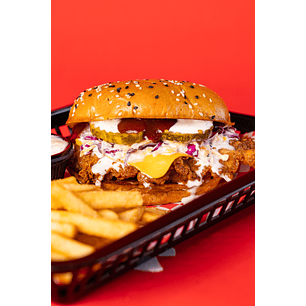 Burger 12 + Papas fritas + Bebida gratis