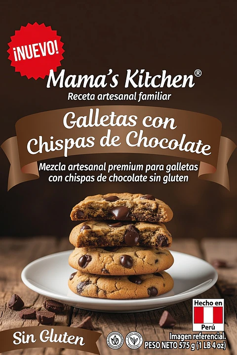Premezcla para galletas con chispas de chocolate 