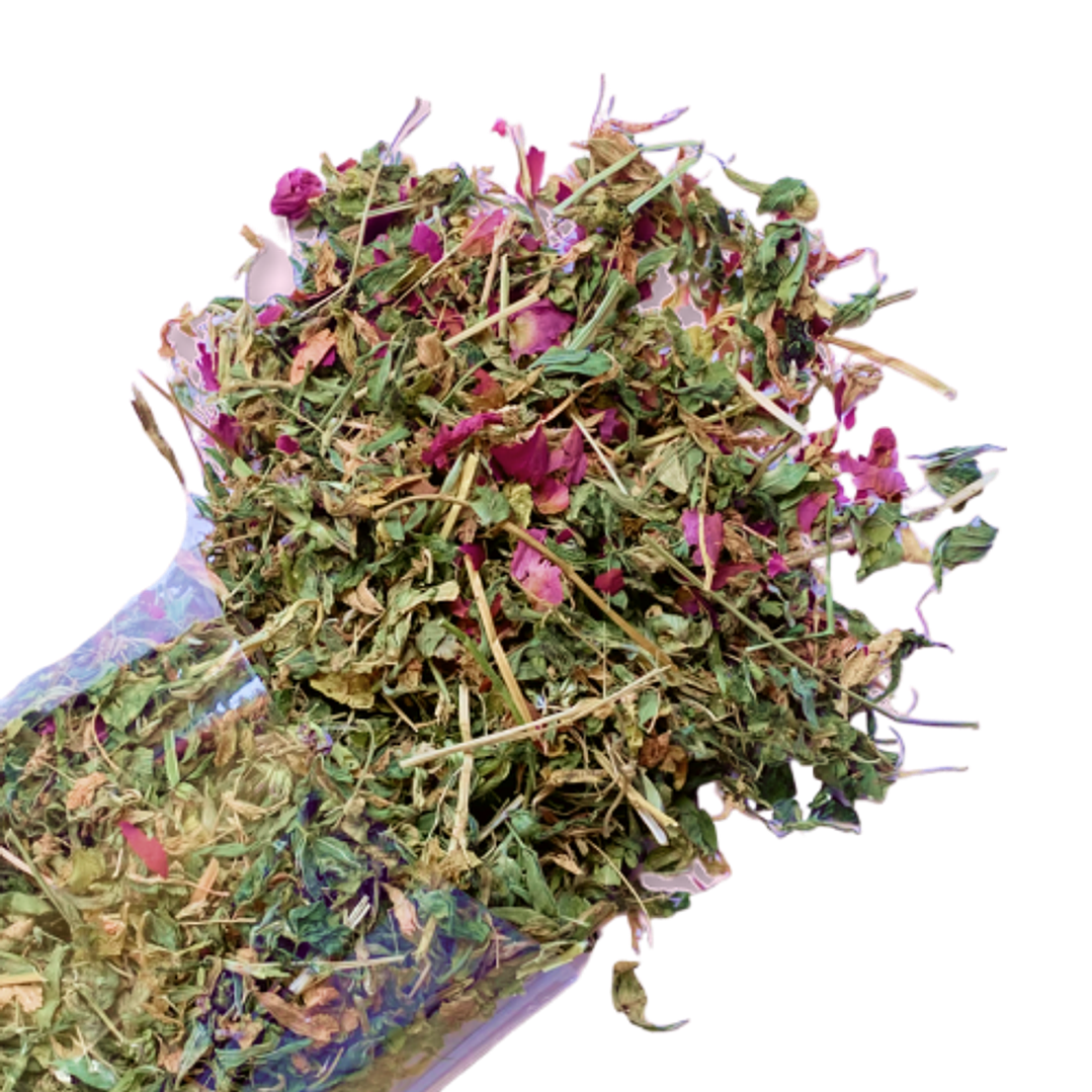 LA GRANJITA DE CONEJINO HOJITAS DE ALFALFA Y ROSAS 100gr 1