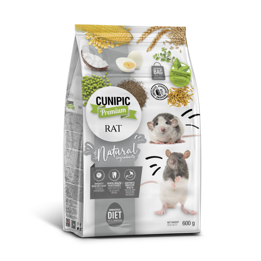 CUNIPIC PREMIUM ALIMENTO PARA RATAS 600GR 1