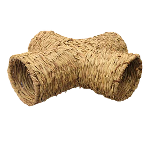 TÚNEL DE PAJA TOTORA GRANDE EN FORMA DE CRUZ 48x50 cm