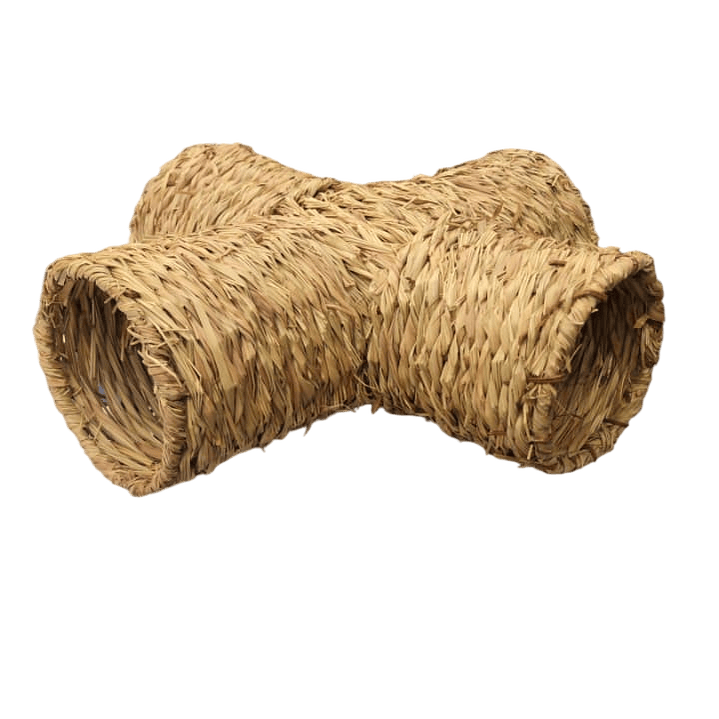 TÚNEL DE PAJA TOTORA GRANDE EN FORMA DE CRUZ 48x50 cm 1