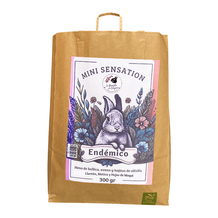 LA GRANJITA DE CONEJINO MINI SENSATION ENDÉMICO 300gr 1