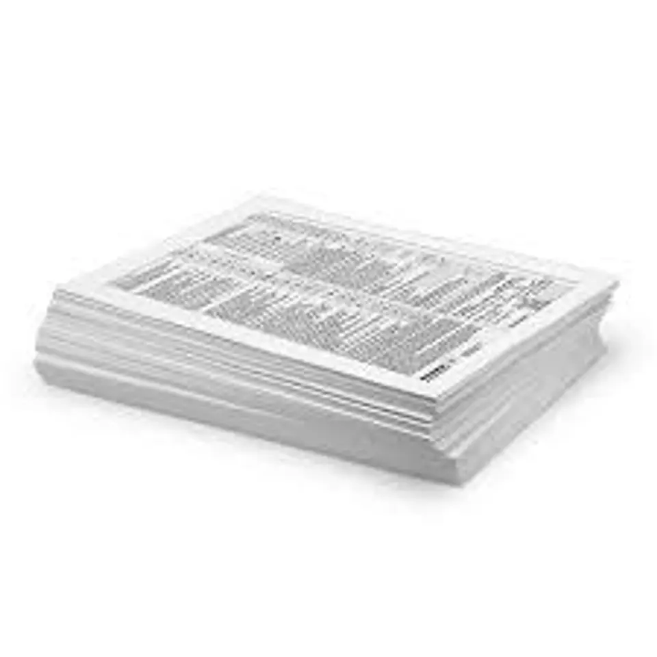 Impresion texto negro fondo blanco - Sin imagen . papel bond 75gr 1