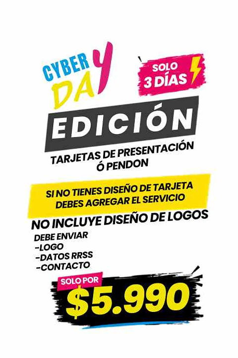 Diseño de Tarjeta o Pendon