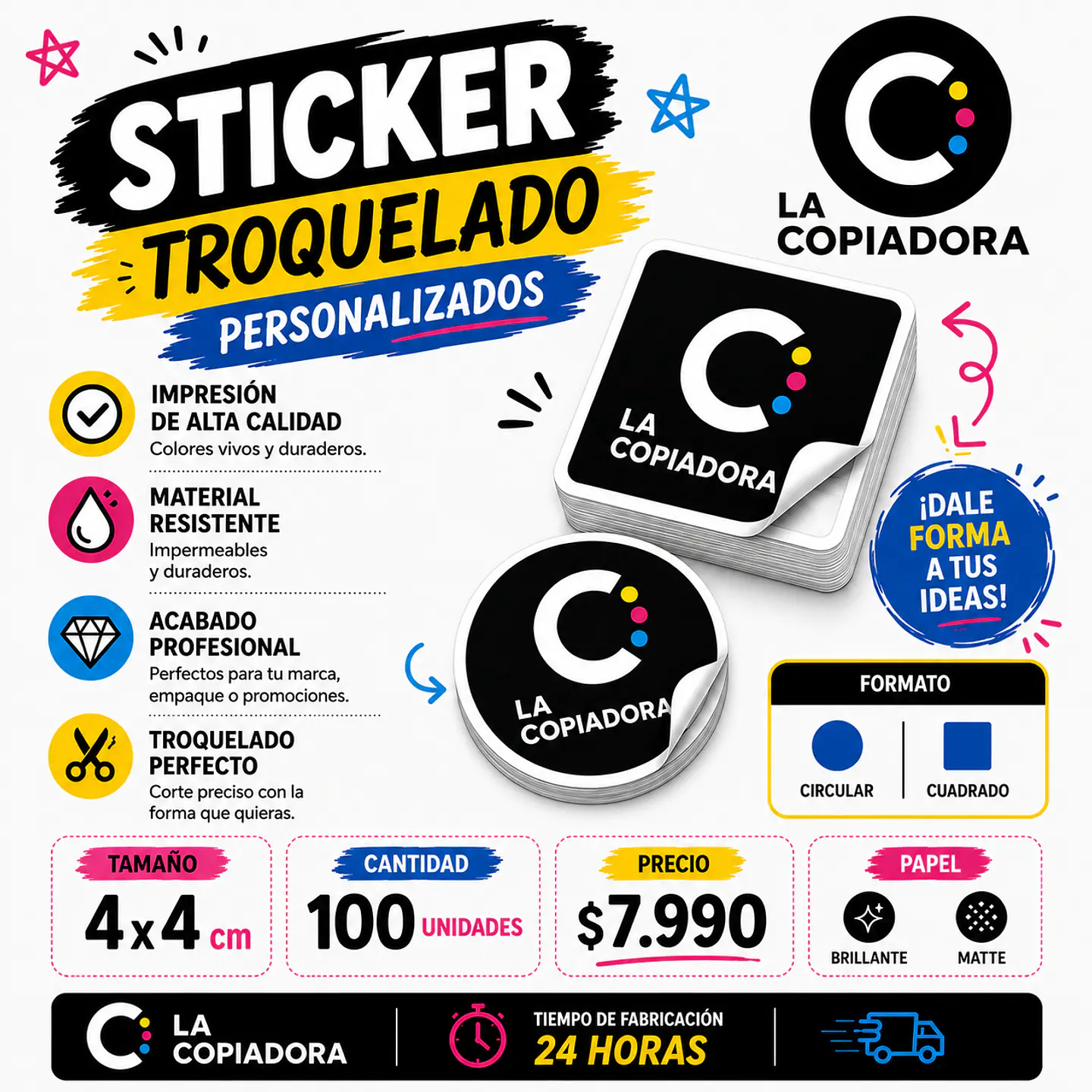 Sticker Adhesivo Promoción 1