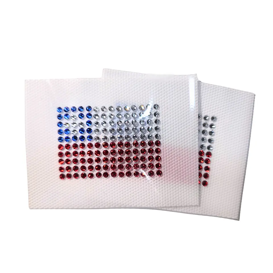 Lámina de Strass Hotfix Bandera Chilena ss10 4