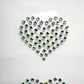 Lámina de Strass Hotfix Corazones 8 un. ss10 - Miniatura 2