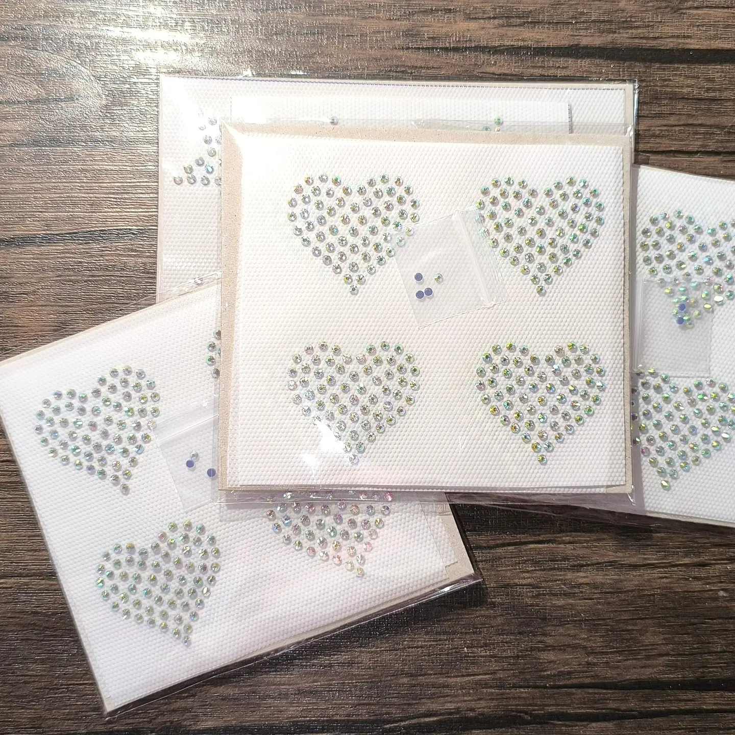 Lámina de Strass Hotfix Corazones 8 un. ss10 3