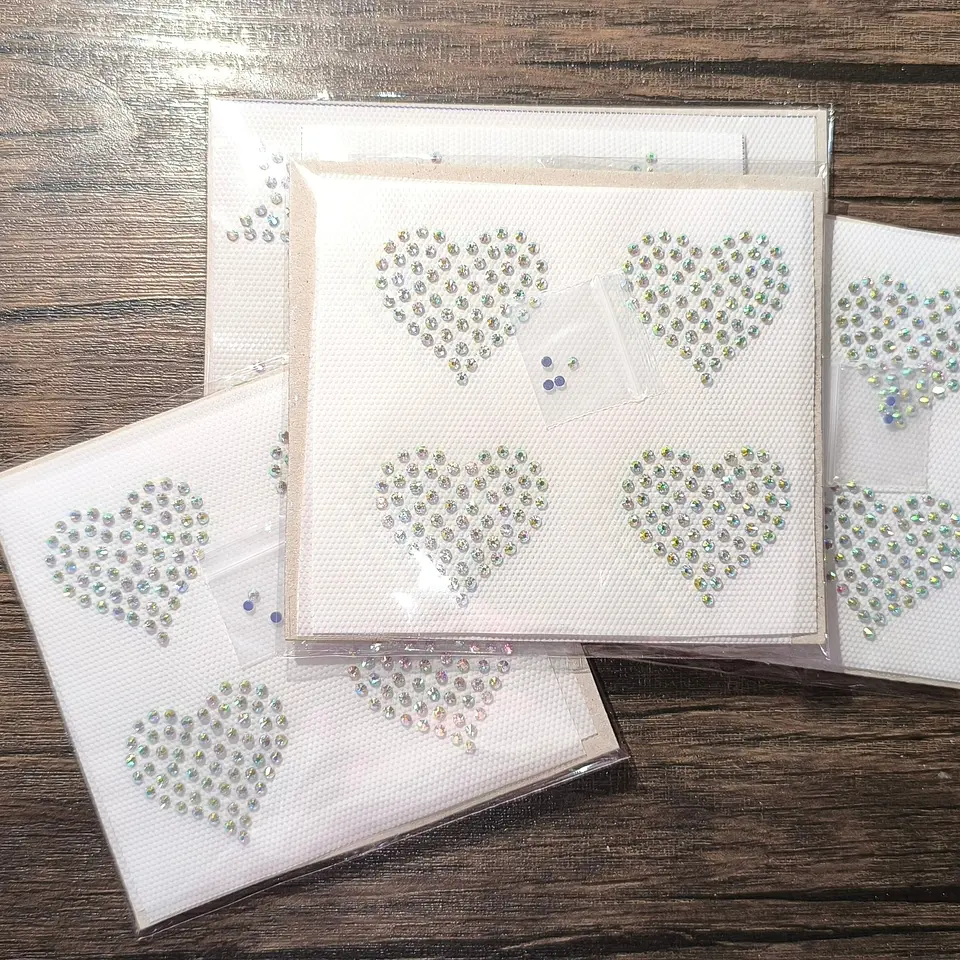 Lámina de Strass Hotfix Corazones 8 un. ss10 3