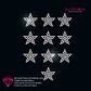 Lámina de Strass Hotfix Estrellas 10 un. ss10 - Miniatura 1