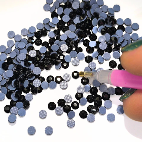 Cristales Strass Hotfix Jet Black (negro) Premium AAAA