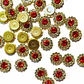 Flores 11 mm. Incluyen remaches (50 un.) - Miniatura 4