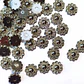 Flores 12 mm. Incluyen remaches. (50 un.) - Miniatura 4