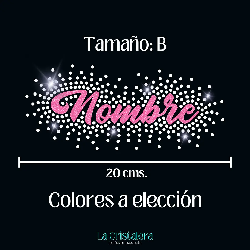 Tu Nombre Personalizado en Strass y Vinilo 6