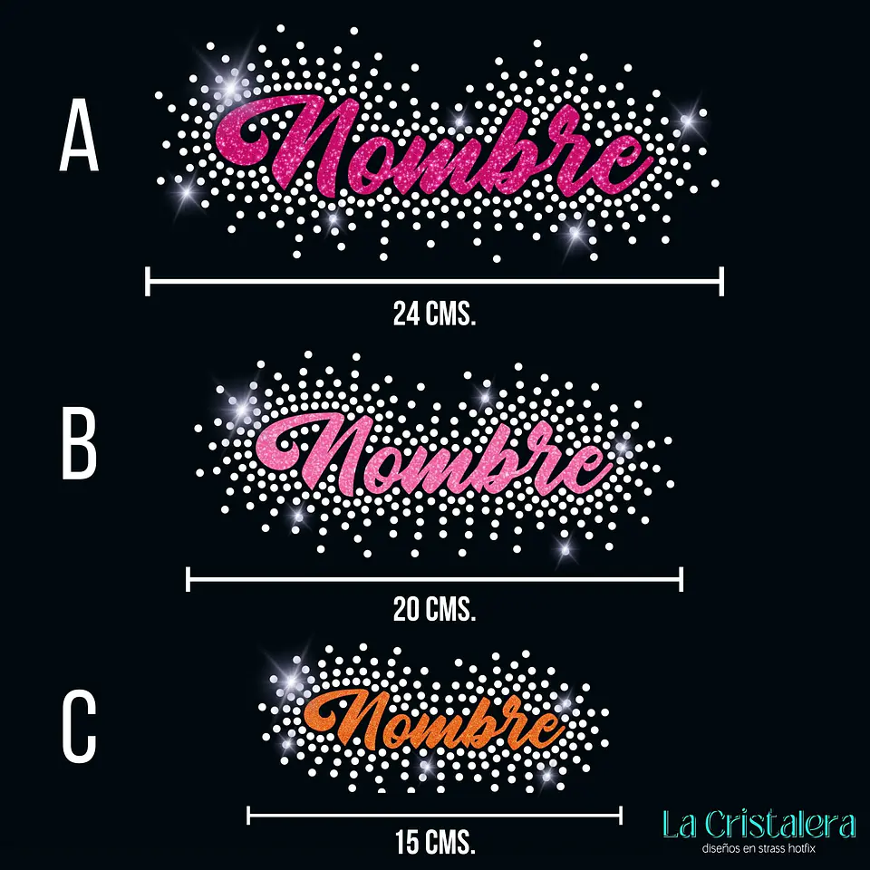 Tu Nombre Personalizado en Strass y Vinilo 3