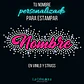 Tu Nombre Personalizado en Strass y Vinilo - Miniatura 1