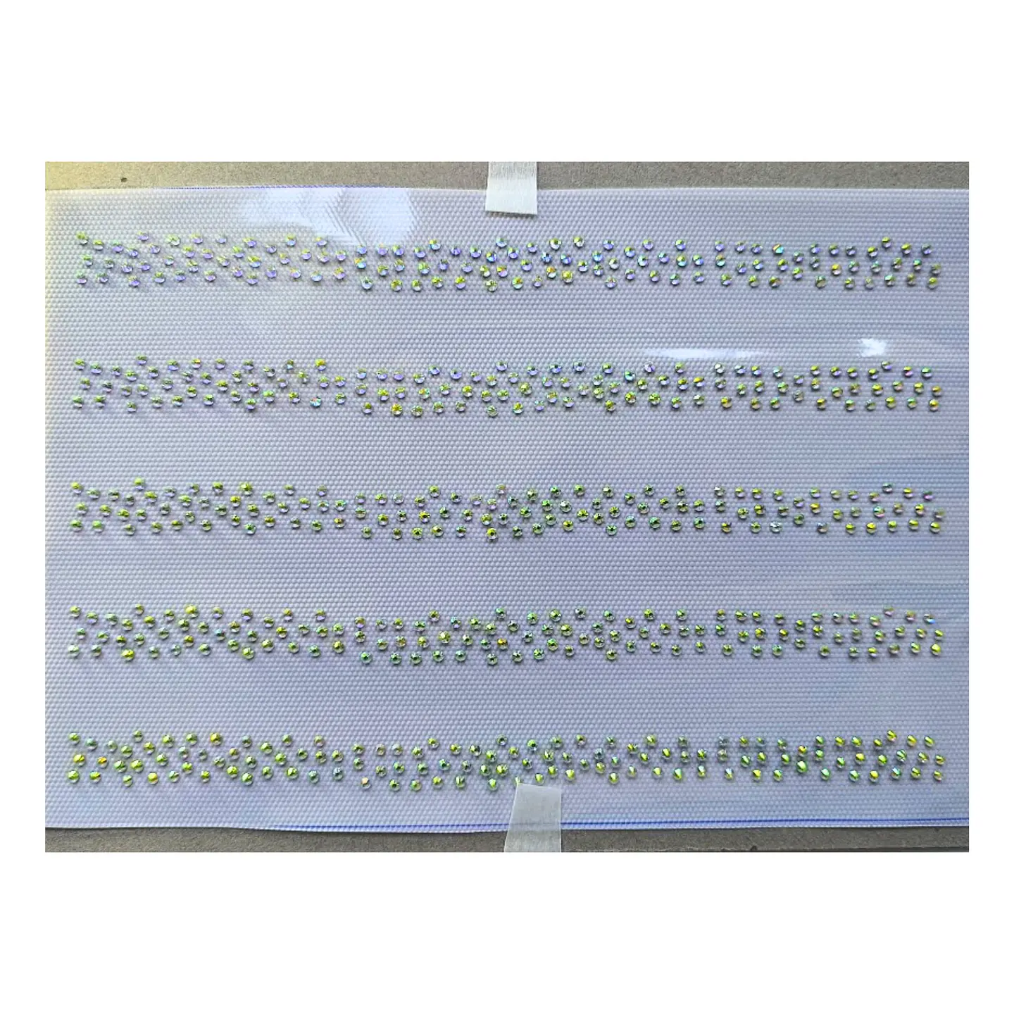 Lámina de Strass Hotfix Tiras Efecto Ondulado ss10 6