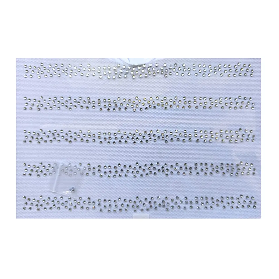 Lámina de Strass Hotfix Tiras Efecto Ondulado ss10 7