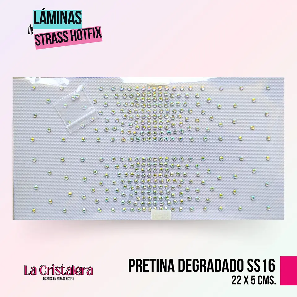 Lámina de Strass Hotfix Pretina Efecto Degradado ss16 1
