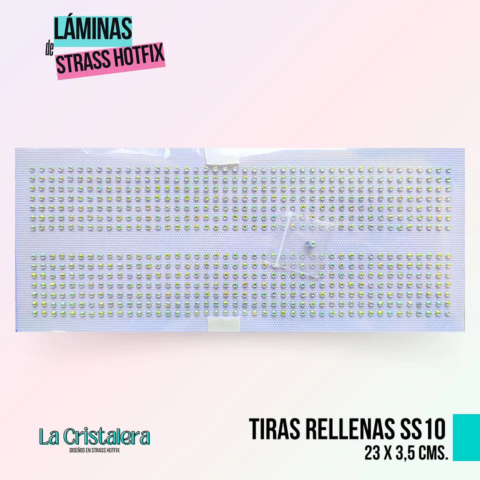 Lámina Tiras de Strass Hotfix ss10 1