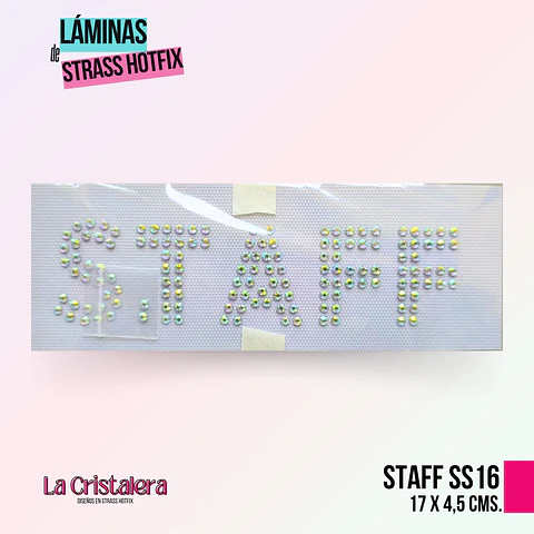 Lámina de Strass Hotfix STAFF ss16