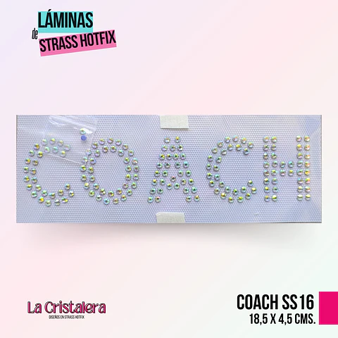 Lámina de Strass Hotfix COACH ss16