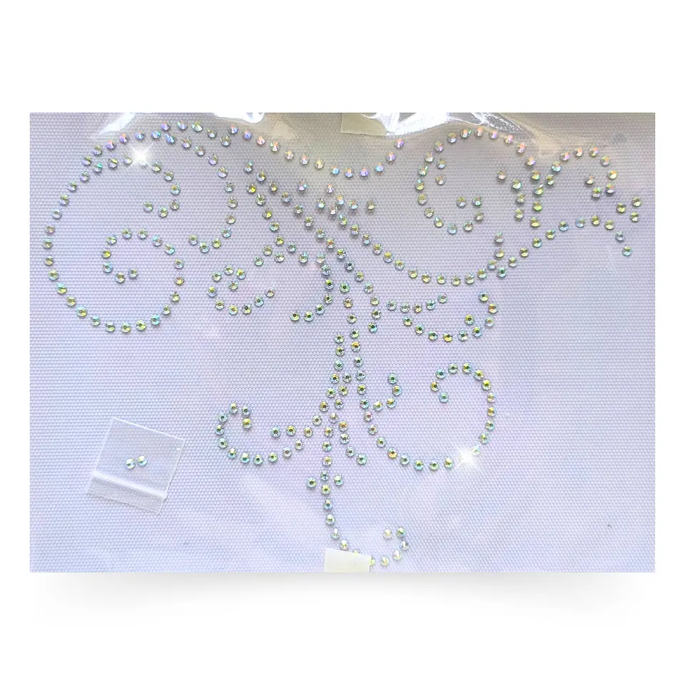 Lámina de Strass Hotfix - efecto floral 01 - ss16 4