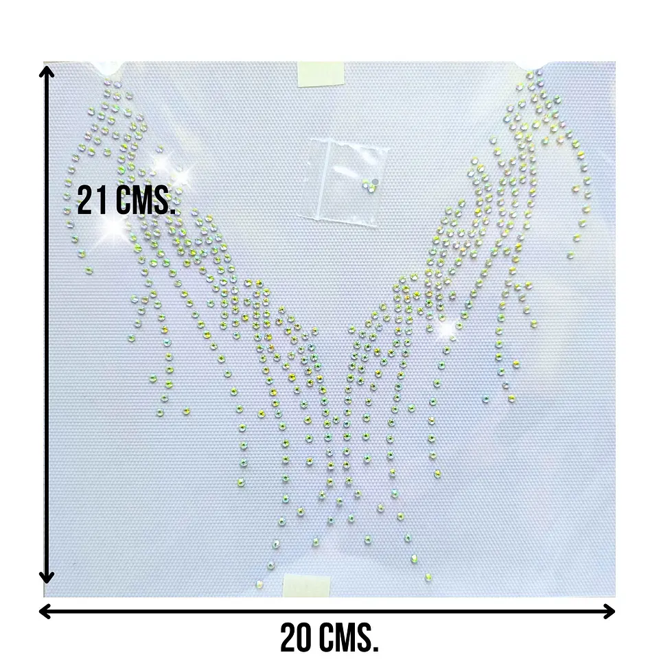 Lámina de Strass Hotfix - Efecto trenzado - ss10 4