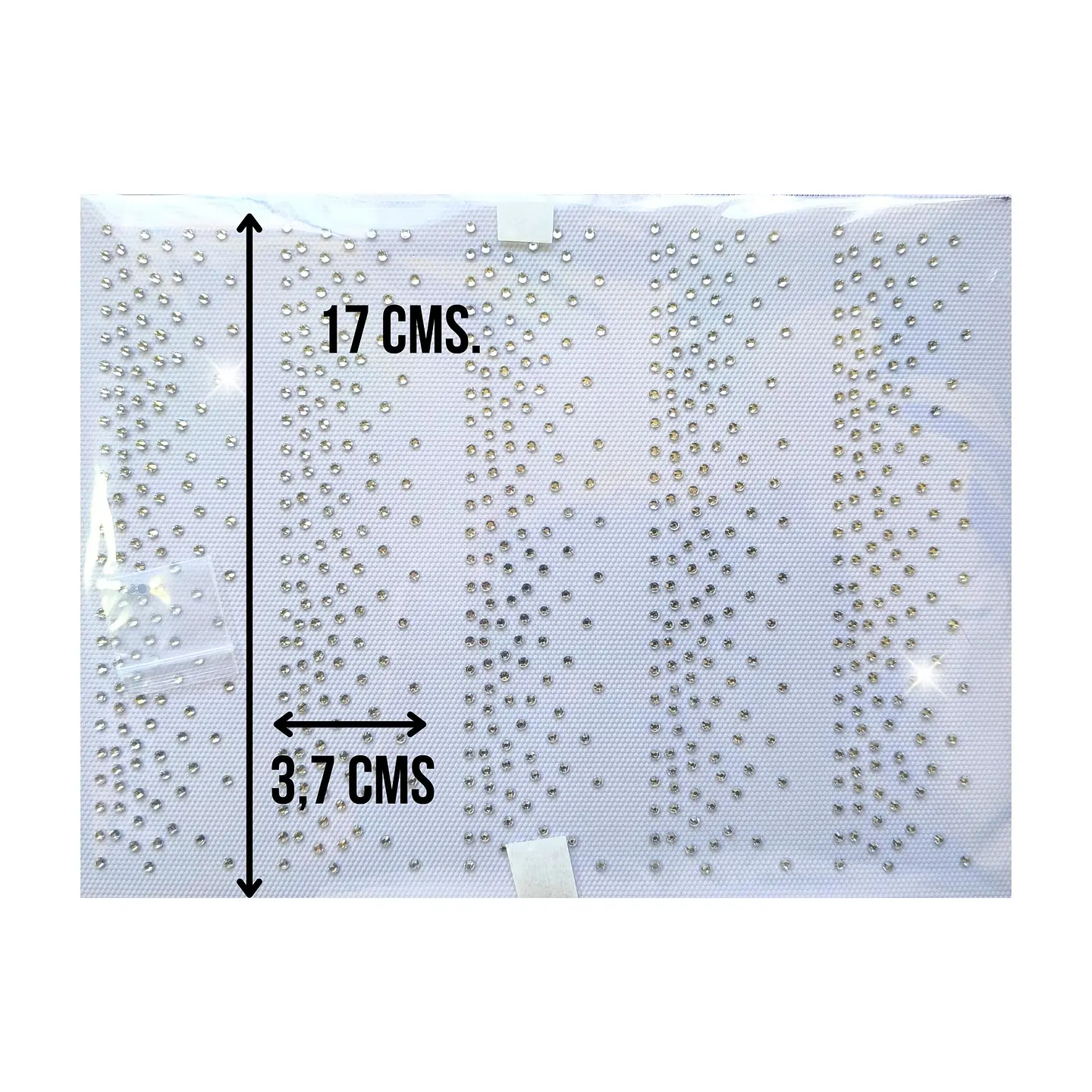 Lámina de Strass Hotfix Tiras Efecto lluvia ss10 5
