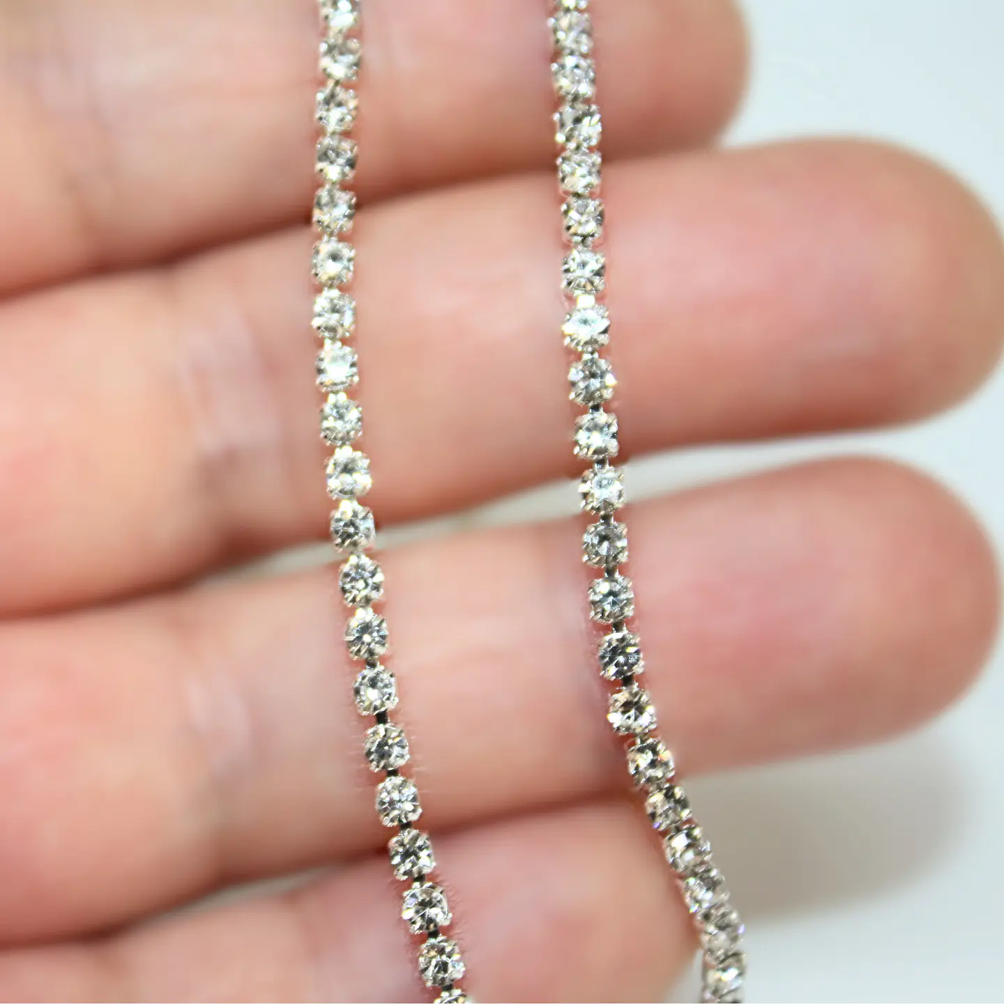 Cadena Strass Ss10 Base Plateada Soutage 1