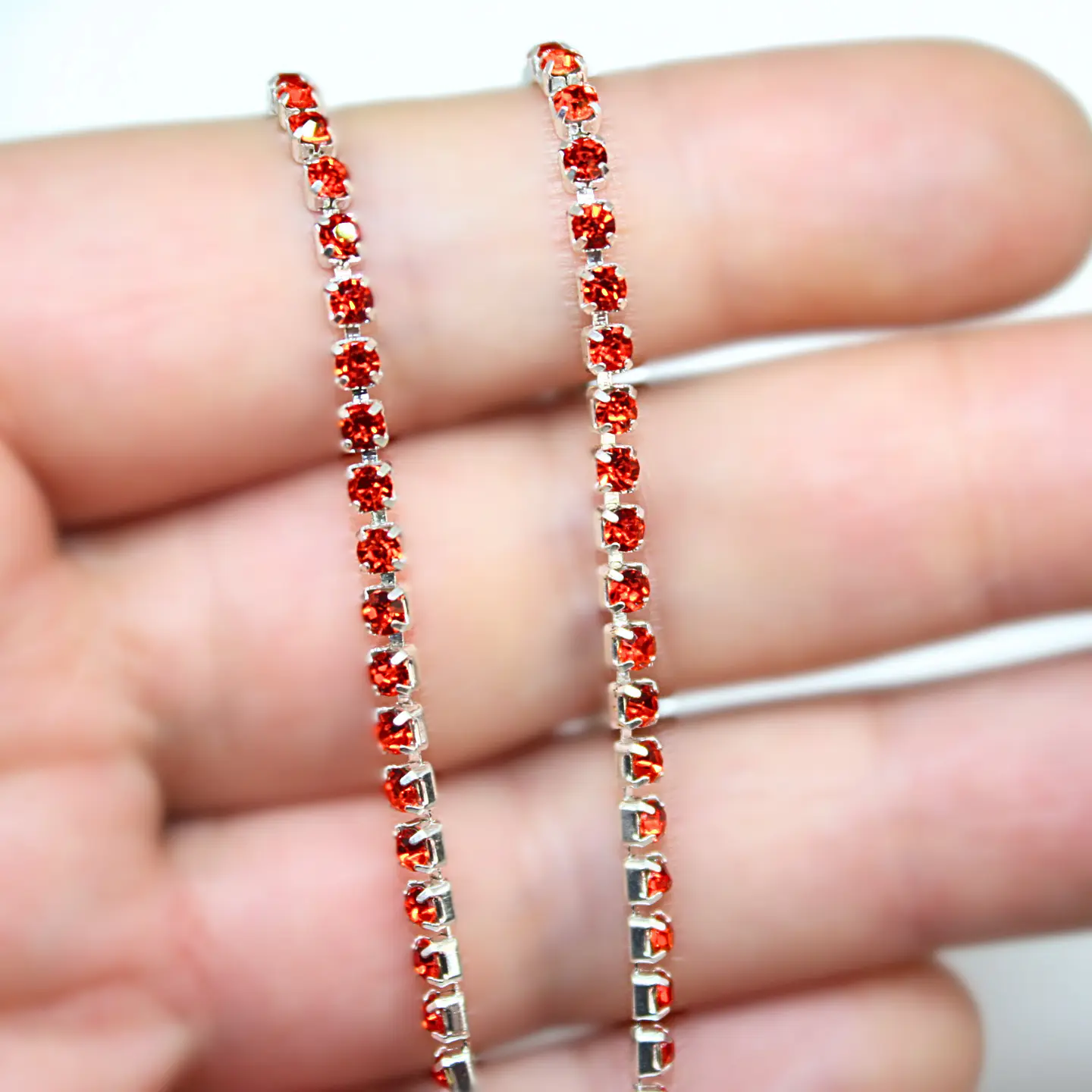 Cadena Strass Ss10 Base Plateada Soutage 8