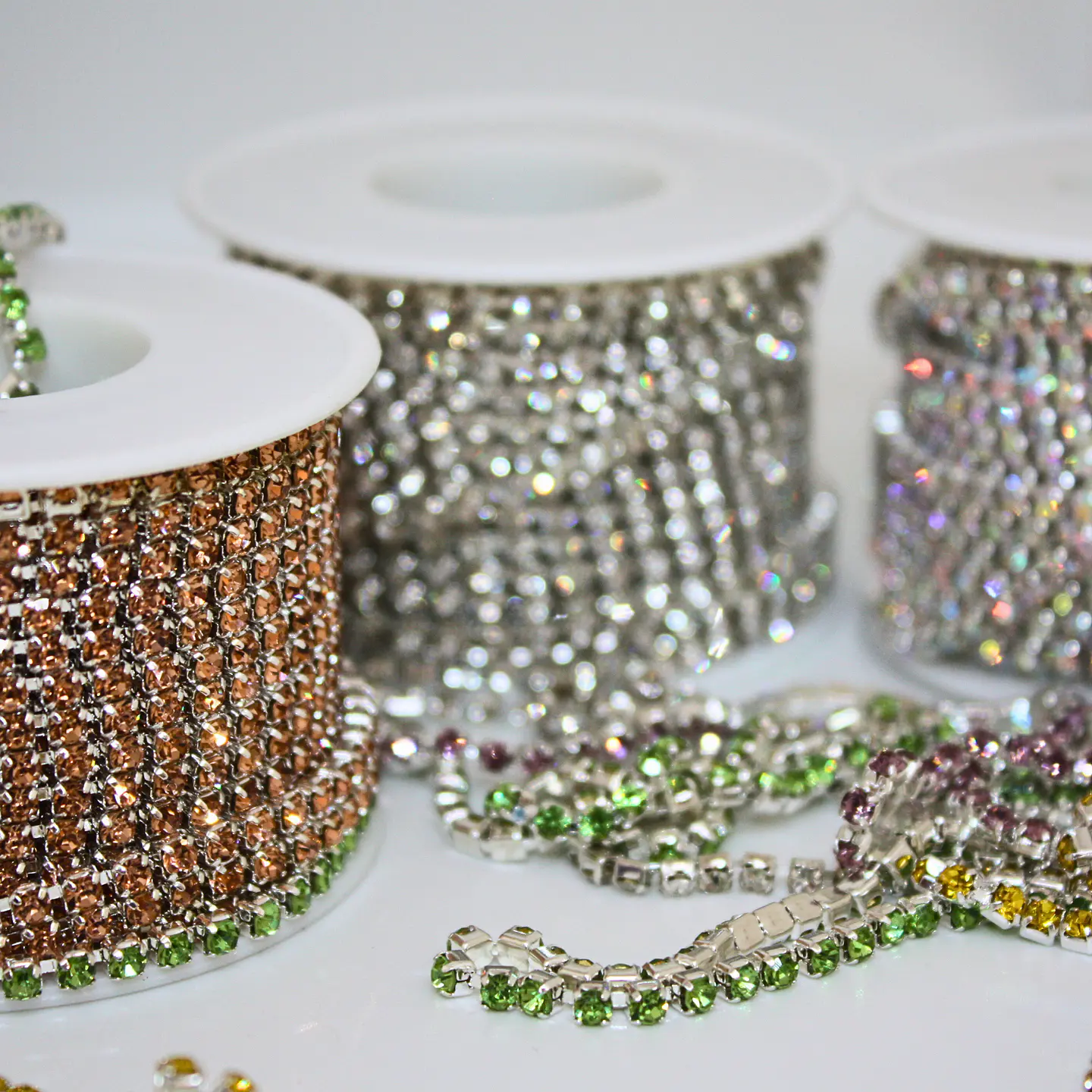 Cadena Strass Ss12 Base Plateada Soutage 1