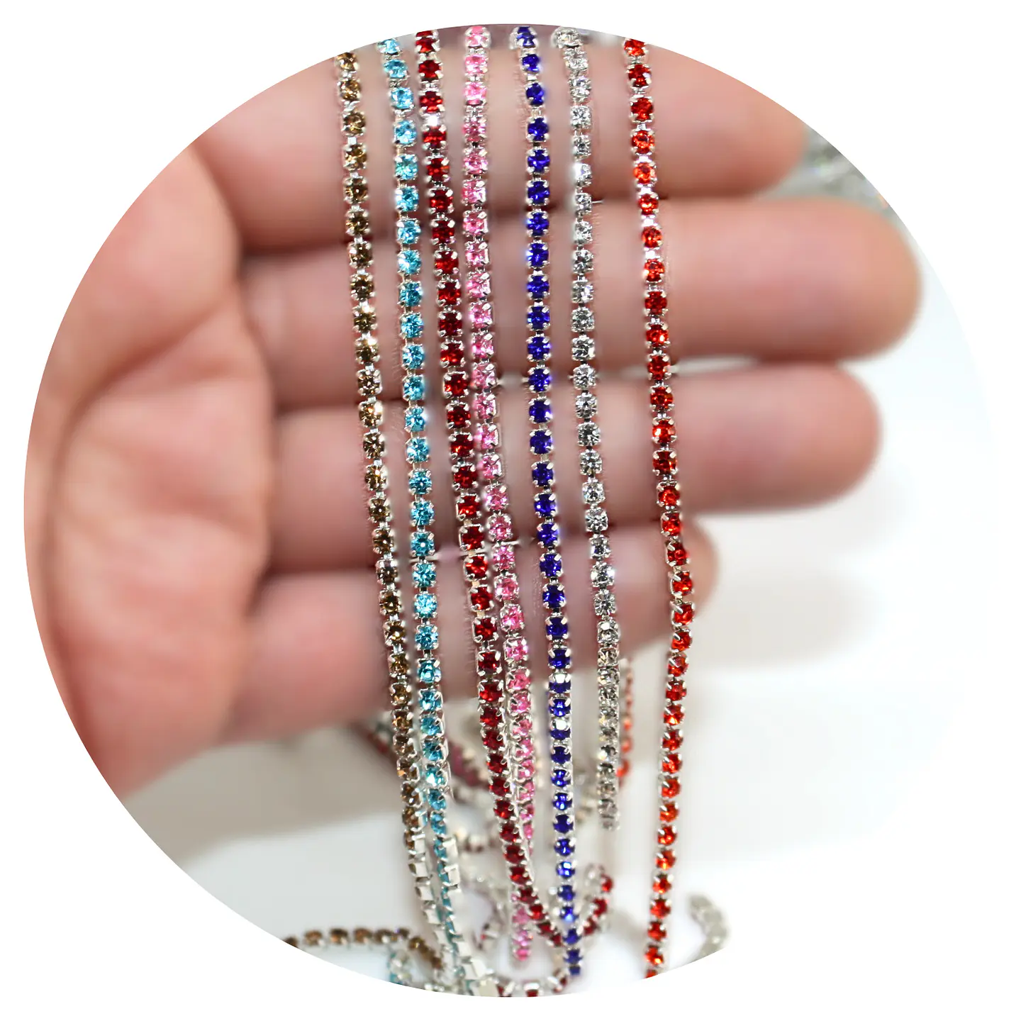 Cadena Strass Mix colores 1
