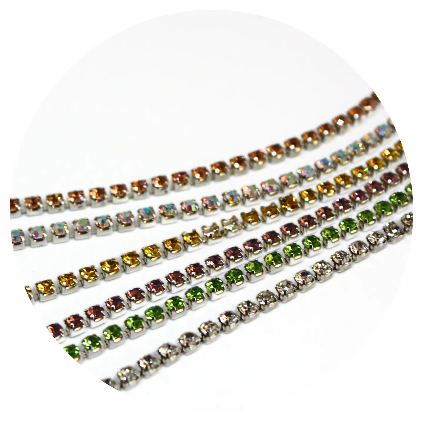 Cadena Strass Mix colores 2
