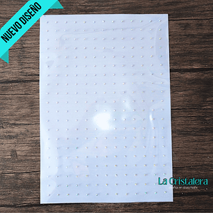 E. Lámina de Strass Hotfix Efecto Cuadricula ss10