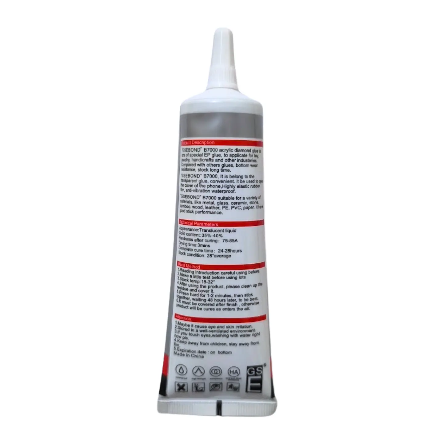 Pegamento B7000 Transparente Cristales Strass Y Manualidades - 50ml. 3