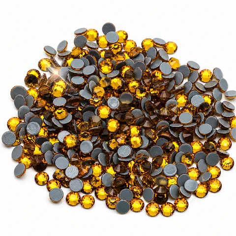 Cristales Strass Hotfix Topaz (Dorado) Premium AAAA